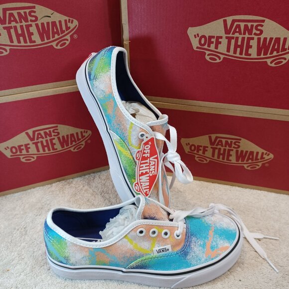 Vans Men's 4.5/Women's 6 Authentic Retro Mart Green/Blue/True White VN0A348A40L - Picture 8 of 12